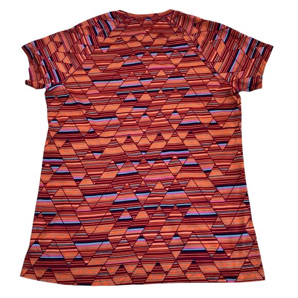 SmartWool Sz XL Merino Base Layer 150 Short Sleeve T-shirt Habanero Print Red - Picture 10 of 16